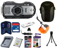 Ricoh WG5 Waterproof Gunmetal 32GB Camera Kit