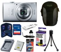 Canon Elph 170 16GB Camera Kit, Silver