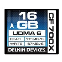 Delkin Devices 16GB CF700X CompactFlash Memory Cards, Rated 700X - 105MB/s Read, 67MB/s Write