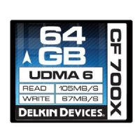 Delkin Devices 64GB CF700X CompactFlash Memory Cards, Rated 700X - 105MB/s Read, 67MB/s Write