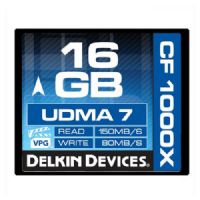 Delkin Devices 16GB CF1000X Rugged CompactFlash Memory Cards, Rated 1000X - 150MB/s Read, 80MB/s Write