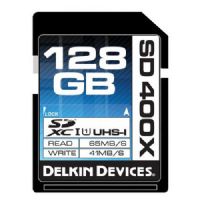 Delkin Devices 128GB SDXC UHS-I Secure Digital Memory Cards, Rated 400X - 65MB/s Read, 41MB/s Write