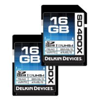 Delkin Devices 16GB SDHC 400X 2 Pack Secure Digital Memory Cards, Rated 400X - 65MB/s Read, 41MB/s Write