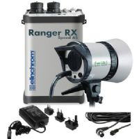 Elinchrom Ranger RX Speed Asymetrical 1100 Watt/Second Battery Operated Power Pack Kit - Includes: Ranger RX AS Power Pack, Freelight S Lamphead, Battery, Multi-Voltage Charger, Sync Cord, Shoulder Strap - NO Reflector