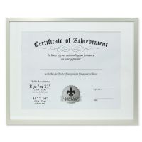 Lawrence Frames 11x14 Dual Use Silver Aluminum Document Frame