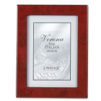 Lawrence Frames  Burgundy Faux Burl 8x10 Picture Frame - Polished Lustrous Finish With Sides Finished In Black