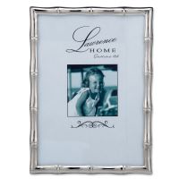 Lawrence Frames  710157 Silver Metal Bamboo 5x7 Picture Frame