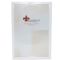 Lawrence Frames  8x12 White Wood Picture Frame - Gallery Collection