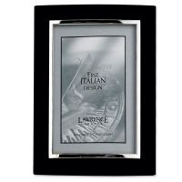 Lawrence Frames  Domed Black Metal 5x7 with Silver Inner Edge Picture Frame