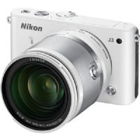 Nikon 1 J3 14.2 MP Digital camera - mirrorless system - White - 1 NIKKOR VR 10-100mm lens