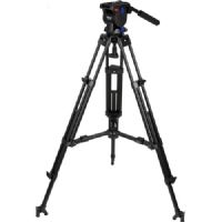 Slik DST-73 PRO Video tripod w/Fluid Head and Dual Rail legs