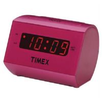 TIMEX T126P Large Display LED Alarm Clock (Pink)