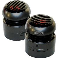 Tweakers SPKR-R1SB-CH GoRock Wireless Stereo Speakers, Charcoal
