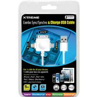 Xtreme 3-Tip Sync/Charge Cable