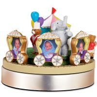 Lawrence Frames  Wind Up Musical Circus Train Frame - Holds Three 2x3 Photos