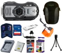 Ricoh WG5 Waterproof Gunmetal 16GB Camera Kit